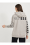 Oversized Longline Dropped Shoulder Hoodie with Back Print - 5