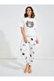 Cat Print T-Shirt & Pyjama Set