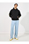Minimal Emoji Print Oversized Heavy Hoodie - 2