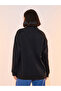 Slogan Print Drop Shoulder Half-Zipper Sweatshirt - 5