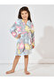 Star Pattern Fleece Hooded Robe - 2