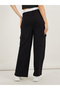 Contrast Waistband Cargo Joggers with Drawstring - 5