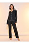 Contrast Edge Long Sleeves Top & Pants Pyjama Set