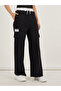 Contrast Waistband Cargo Joggers with Drawstring - 3