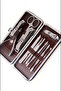 12 Piece Manicure Set with Leather Bag