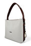 White&Tan Zipper Detailed Women's Shoulder Bag with Puppy - 3