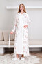 Melisa Nightgown and Dressing Gown Set / Maternity & Maternity 2-Piece Nightgown Set / Short Sleeve Nightgown - 6