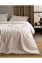 Linda Striped Double 100% Cotton Washable Seersucker Bed Sheet Pcs Duvet Cover Set - White/Coral - 2
