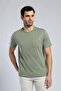 Vincent Men's 100% Cotton O-Neck T-Shirt Khaki - 2