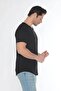 Men's Wide Neck 100% Cotton Loose T-Shirt - 4