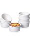 4 Oz Ceramic Ramekins – Oven Safe, for Desserts, Soufflé, Pudding, Dips & Snacks