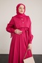 Bolero Button Detail Fuchsia Dress - 2