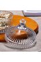 Glass Candy Jar with Lid, Decorative Crystal Candy Bowl, 12x7cm, Set of 2 for Storage - 5