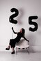 بالون فويل أسود مكون من 25 رقمًا - 5