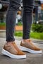 Kb-007 Kuback Mink Tan High Sole Single Strap Laceless Casual Men's Shoes