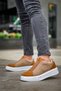 Kb-007 Kuback Mink Tan High Sole Single Strap Laceless Casual Men's Shoes - 3