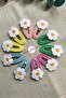 Handmade Baby Girl and Child Knitted Set of 10 Snap Clasps - 6