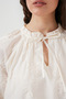 Women's Patterned Short Dress 2528 - Cream - 5