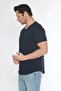 Men's Wide Neck 100% Cotton Loose T-Shirt - 3