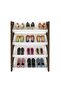 Lean 4-tier Shoe Cabinet - 12 Pairs - White/walnut L69xw26.2xh90.5cm - 7