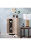 Anton 2 Door Shoe Cabinet - Sonoma Oak L60xw33xh99cm - 2