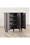 Alfa 3-door Shoe Cabinet - Walnut L90xw32xh91cm - 5