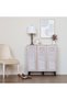 Alfa 3-Door Shoe Cabinet - Sonoma Oak L90Xw32Xh91Cm