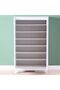 Jazz 21-Pair Shoe Cabinet-White L80xW40xH134cm - 4