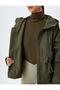 Seasonal Jacket Hooded Zippered Pocket Detailed Comfortable Fit - 7