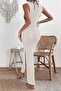 Stylish Knitted Slit Pareo Beach Dress Kimono - 4