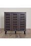 Jax 3-door Shoe Cabinet - Walnut L90xw32xh91cm - 2