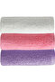 3-Piece Colorful Hand and Face Towel Set Natural Harmony