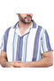 قميص رجالي كاجوال 1200251 2xl-أزرق - 2