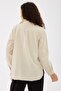 Hem Tasseled Shirt Beige - 4