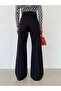Leo Shaiyan Black High Waist Loose Pants with Wide Legs and Washed - 3