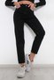 High Waist Black Mom Jeans Lycra Stretchy Jeans (Buy 1 Size Small) - 2