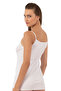 Özkan 0107 Pack of 6 Women's 100% Cotton Rib Flexible Comfortable Rope Strap Knitted Undershirt - 3