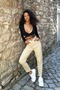 Flexible and High Waist Beige Mom Jeans Jeans 2024 - 4