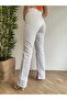 Women's Lina Side Slit Jean Trousers White - 4
