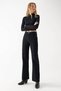Black Super High Waist Wide Leg Jeans Lycra Loose Leg Jeans - 3