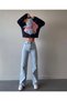 Julia 90's Snow Wash Blue Lycra Super High Waist Loose Jeans Palazzo Pantolonfrango