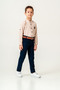 boy / long sleeve crew neck / shirt trousers / men's suit with belt - 3