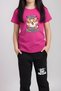 Stay Paw-Sitive Printed Girls Short Sleeve T-Shirt and Sweatpants Bottom-Top Set - 4