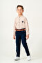 boy / long sleeve crew neck / shirt trousers / men's suit with belt - 5