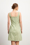 Women's Green Tweed Strap Mini Dress - 5