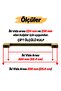 Metal Handle 224 mm -22.4 cm Furniture Drawer Kitchen Cabinet Cupboard Handles Handle Handle Antique Yellow - 2