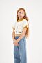Girl's Short Sleeve Button Knitwear Blouse - 7