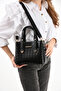 Sn 1425 women's shoulder bag handbag arm bag daily croco-black - 2