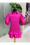 Girl's Balloon Sleeve Gipe Size Ruffle Dress - 6