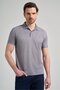Black Short Sleeve Printed Pique Polo Collar Pocketless Flexible Casual Slim Fit T-Shirt 1011250151